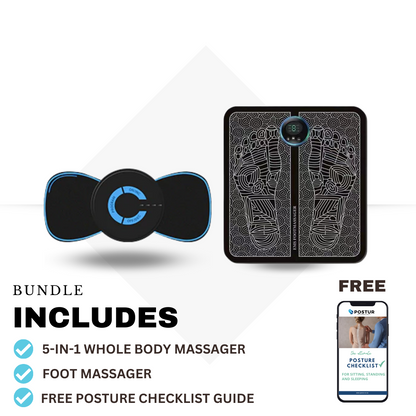 5-in-1 Whole Body Massager - Muscle Pain Relief Device