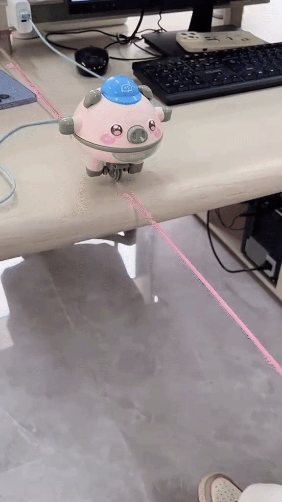 Whirling Piggy Unicycle Toy